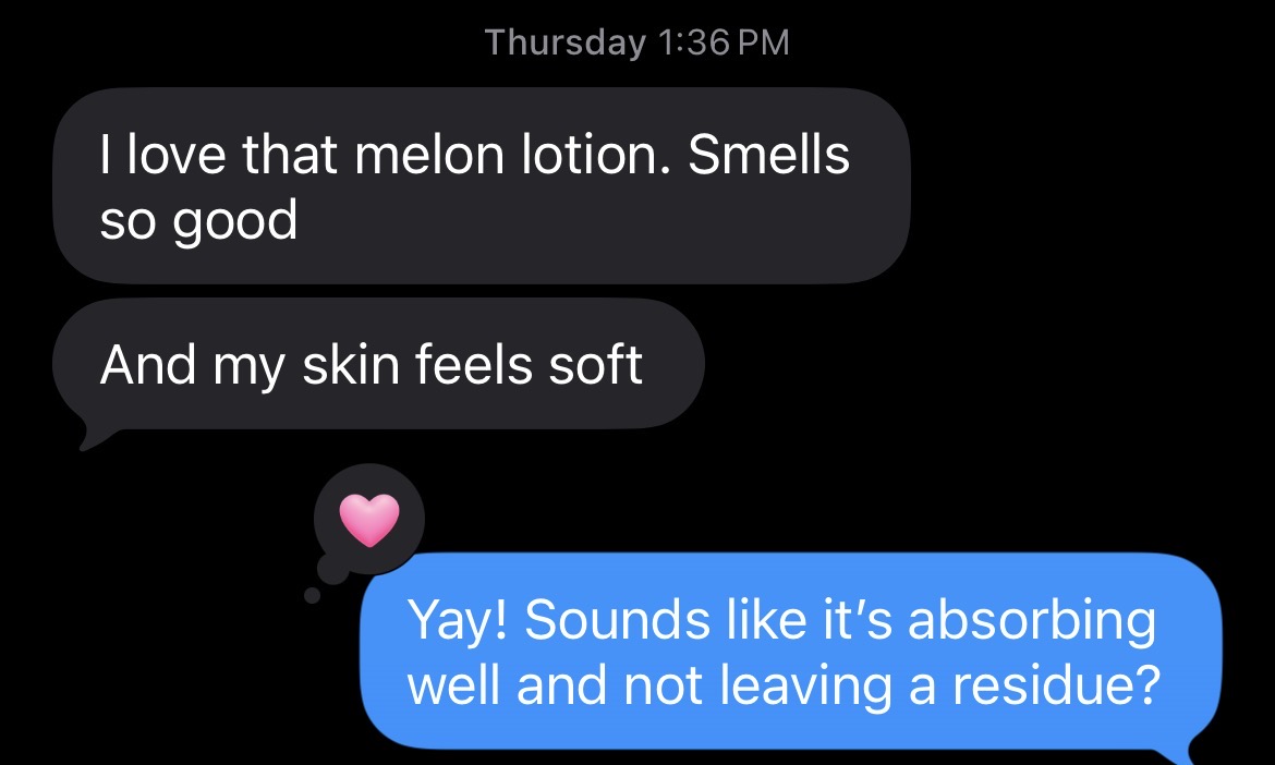 HydroMelon Cream screenshot text